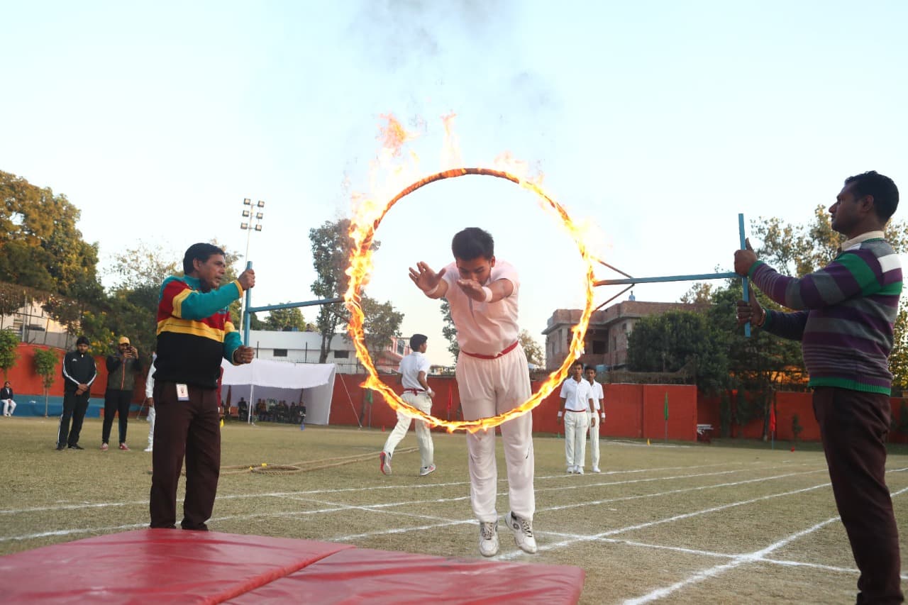 Gymnastic - Fire Ring Jump